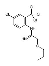 N'-[4-chloro-2-(trichloromethyl)phenyl]-2-propoxyethanimidamide Structure