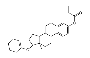 (17β)-17-(1-Cyclohexen-1-yloxy)estra-1,3,5(10)-trien-3-yl propion ate Structure