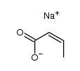 cis-crotonic acid , sodium-salt Structure