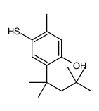 5-methyl-4-sulfanyl-2-(2,4,4-trimethylpentan-2-yl)phenol结构式