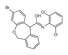 3-bromo-N-(2,6-dichlorophenyl)-6,11-dihydrobenzo[c][1]benzoxepine-11-carboxamide结构式