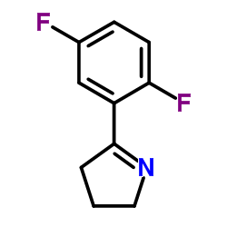 5-(2,5-二氟苯基)-3,4-二氢-2H-吡咯结构式