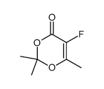 4H-1,3-Dioxin-4-one,5-fluoro-2,2,6-trimethyl-(9CI)结构式