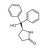 (-)-(S)-5-(Hydroxydiphenylmethyl)pyrrolidin-2-one Structure