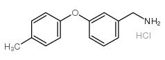 3-(4-甲基苯氧基)苄胺盐酸盐结构式