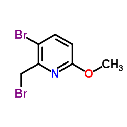 3-溴-2-(溴甲基)-6-甲氧基吡啶结构式