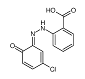 2-[2-(3-chloro-6-oxocyclohexa-2,4-dien-1-ylidene)hydrazinyl]benzoic acid结构式