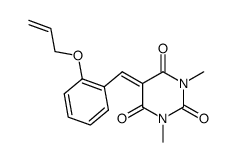1,3-dimethyl-5-(2-(2-propenyloxy)benzylidene)pyrimidine-2,4,6-trione Structure