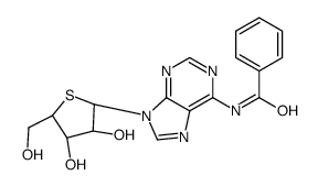N-[9-[(2R,3R,4S,5R)-3,4-dihydroxy-5-(hydroxymethyl)thiolan-2-yl]purin-6-yl]benzamide结构式
