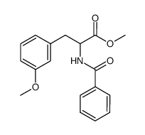 methyl N-benzoyl-3-(3-methoxyphenyl)alaninate Structure