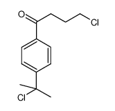 1-[4-(1-Chloro-1-methyl-ethyl)-phenyl]-4-chloro-butan-1-one Structure