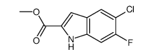 methyl 5-chloro-6-fluoroindole-2-carboxylate Structure
