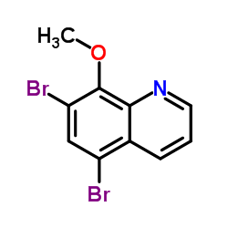 5,7-二溴-8-甲氧基喹啉结构式