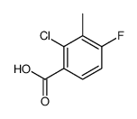 2-氯-4-氟-3-甲基苯甲酸结构式