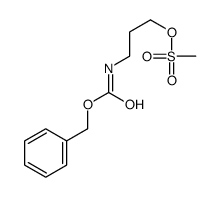 3-(phenylmethoxycarbonylamino)propyl methanesulfonate Structure