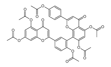 amentoflavone hexaacetate Structure