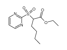 ethyl 2-(pyrimidin-2-ylsulfonyl)hexanoate Structure