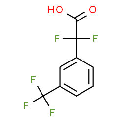 2,2-二氟-2-(3-(三氟甲基)苯基)乙酸结构式