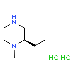 (R)-2-乙基-1-甲基哌嗪二盐酸盐结构式