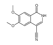 6,7-二甲氧基-1-氧代-1,2-二氢异喹啉-4-甲腈结构式