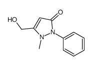 5-(羟基甲基)-1-甲基-2-苯基-1H-吡唑-3(2H)-酮结构式