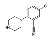 5-氯-2-(哌嗪-1-基)苯甲腈结构式