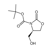 (R)-4-hydroxymethyl-2-oxo-oxazolidine-3-carboxylic acid tert-butyl ester Structure