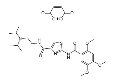 2-[N-(2,4,5-Trimethoxybenzoyl)amino]-4-[(2-diisopropylaminoethyl)aminocarbonyl]-1,3-thiazole maleate Structure