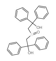 2-(2-hydroxy-2,2-diphenyl-ethyl)sulfinyl-1,1-diphenyl-ethanol Structure