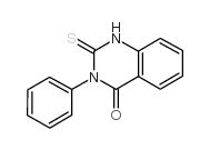 3-苯基-2-硫代-2,3-二氢-4(1H)-喹唑啉酮结构式