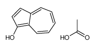 acetic acid,azulen-1-ol Structure