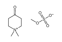 1,1-dimethyl-4-oxopiperidinium methylsulfate Structure