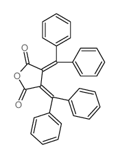 2,5-Furandione,3,4-bis(diphenylmethylene)dihydro- structure