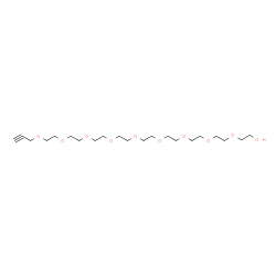 丙炔基-十聚乙二醇结构式