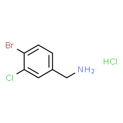 (4-Bromo-3-chlorophenyl)methanamine hydrochloride Structure
