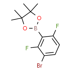 3-Bromo-2,6-difluorophenylboronic acid pinacol ester Structure