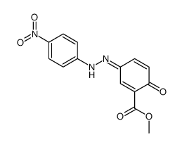 methyl 3-[(4-nitrophenyl)hydrazinylidene]-6-oxocyclohexa-1,4-diene-1-carboxylate结构式