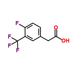 4-氟-3-三氟甲基苯乙酸结构式