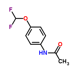 N-(4-二氟甲氧基苯基)乙酰胺结构式