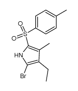 2-bromo-3-ethyl-4-methyl-5-p-toluenesulfonyl-pyrrole结构式