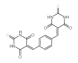 Barbituric acid,5,5'-(p-phenylenedimethylidyne)bis[2-thio- (8CI) picture