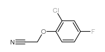 2-(2-氯-4-氟苯氧基)乙腈结构式
