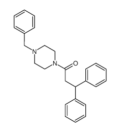 1-benzyl-4-(3,3-diphenyl-propionyl)-piperazine结构式