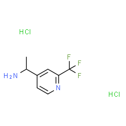 1-(2-(三氟甲基)吡啶-4-基)乙胺二盐酸盐结构式