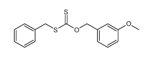 S-Benzyl-O-(3-methoxy-benzyl)-dithiocarbonat Structure