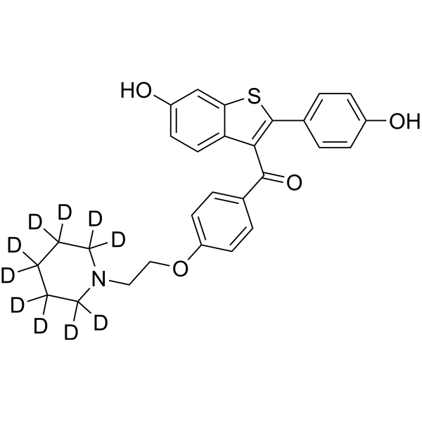 Raloxifene-d10-1结构式