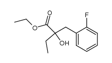 ethyl 2-(2-fluorobenzyl)-2-hydroxybutanoate结构式