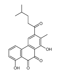 1,8-Dihydroxy-2-methyl-3-(4-methyl-1-oxopentyl)-9,10-phenanthrenedione picture
