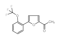 1-[5-[2-(三氟甲氧基)苯基]-2-呋喃基]-1-乙酮结构式