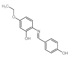 Phenol,5-ethoxy-2-[[(4-hydroxyphenyl)methylene]amino]-结构式